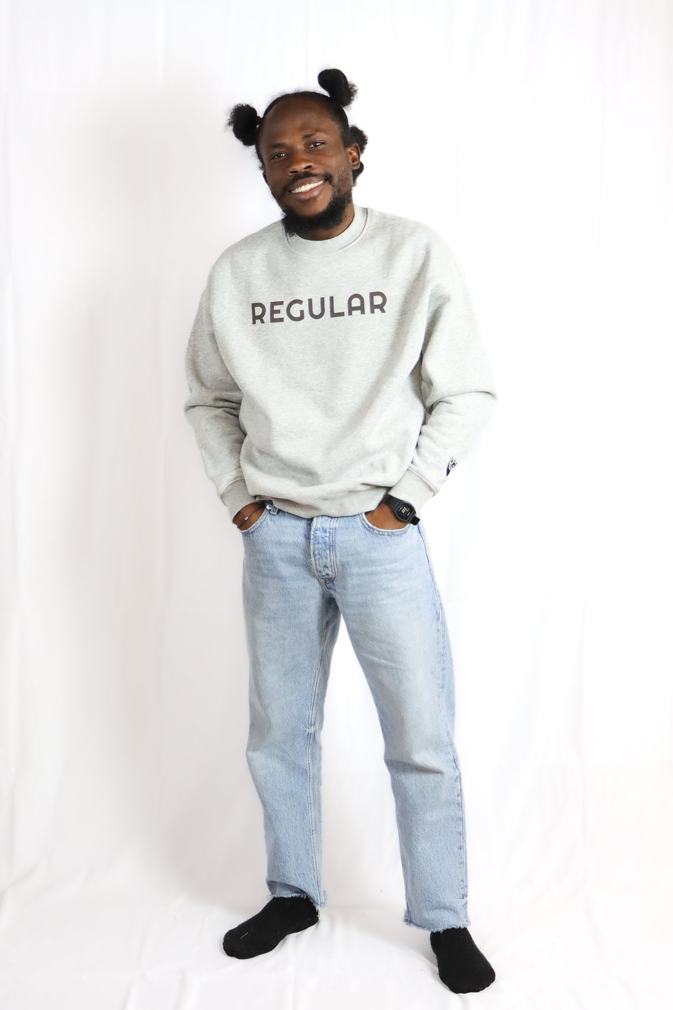 REGULAR Sweatshirt - Grey